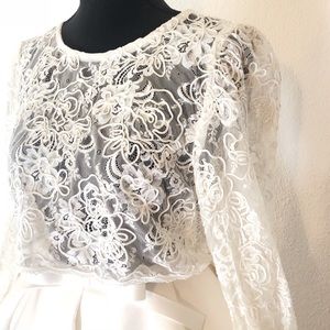 Rare Vintage 60s  Japanese Lace Crop top 🎎